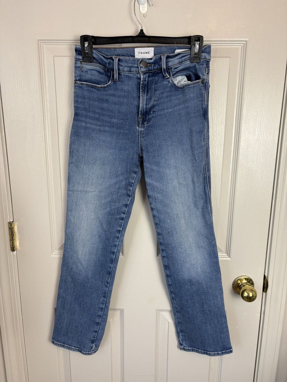 Frame Jeans Le High Straight Size 27" Medium Inseam 27" 174